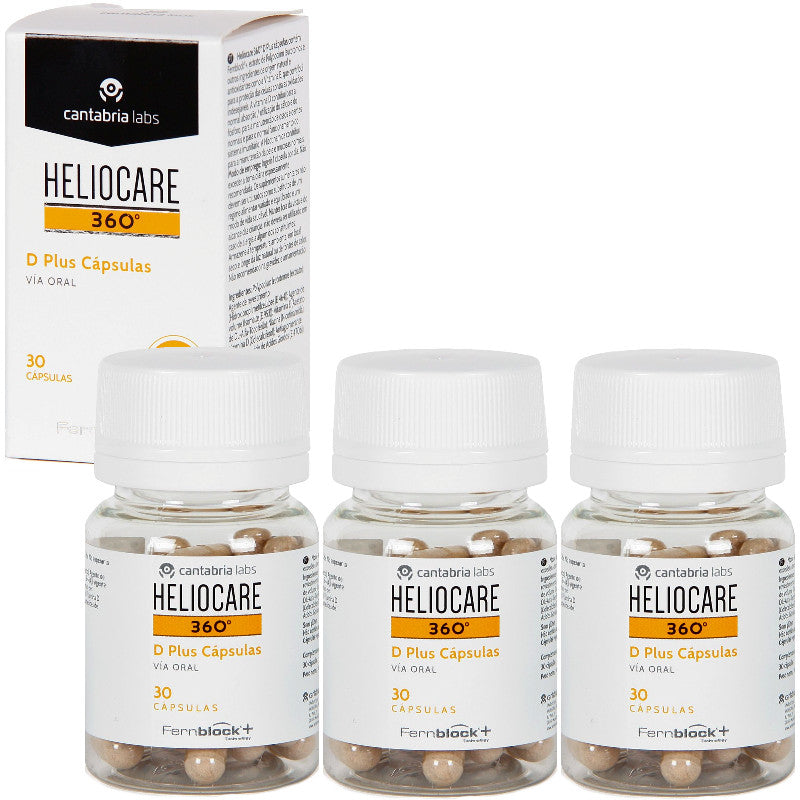 Heliocare ヘリオケア 360 Dプラス 30錠 3本 日焼け止め カプセル サプリメント