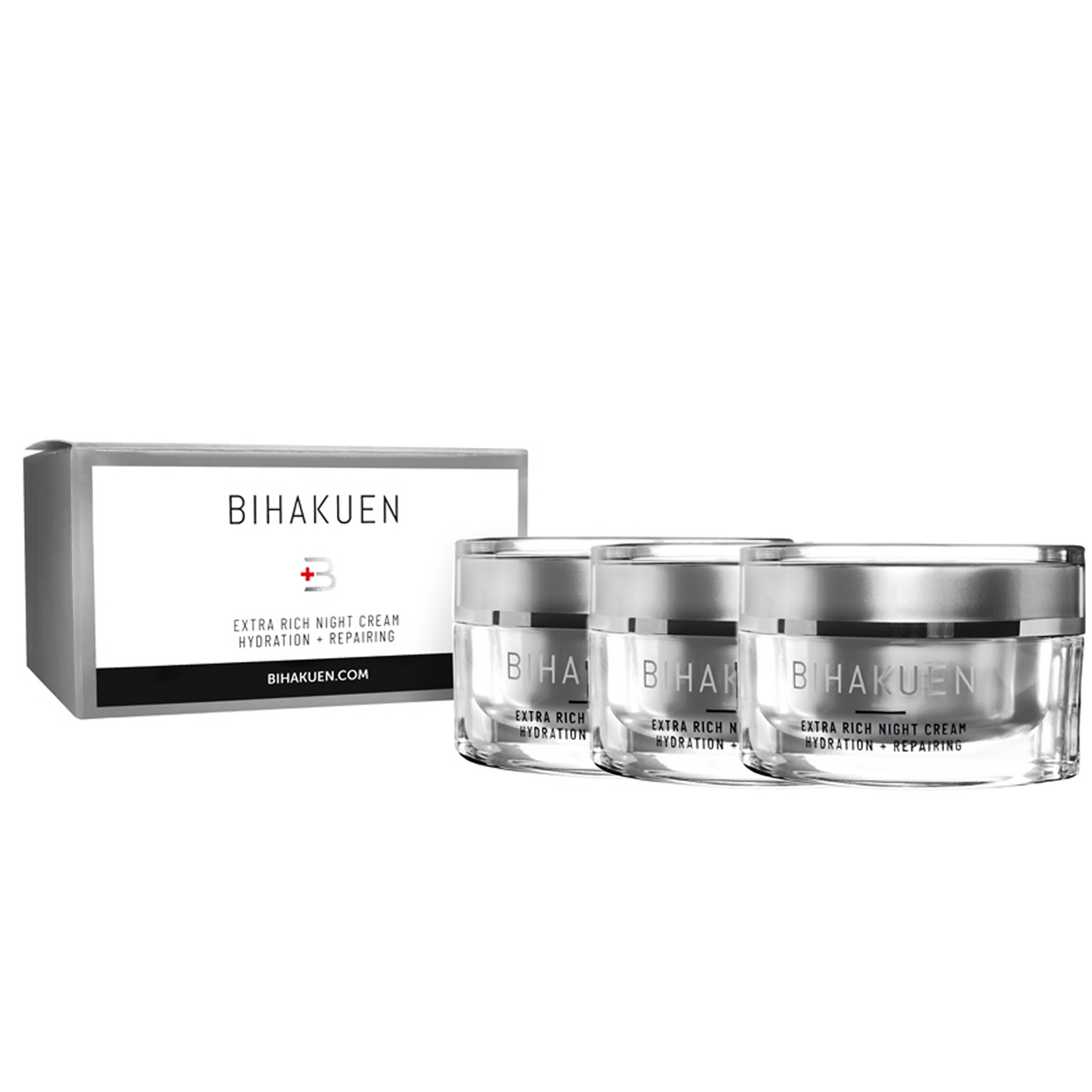 BIHAKUEN ナイトクリーム 50g 3個