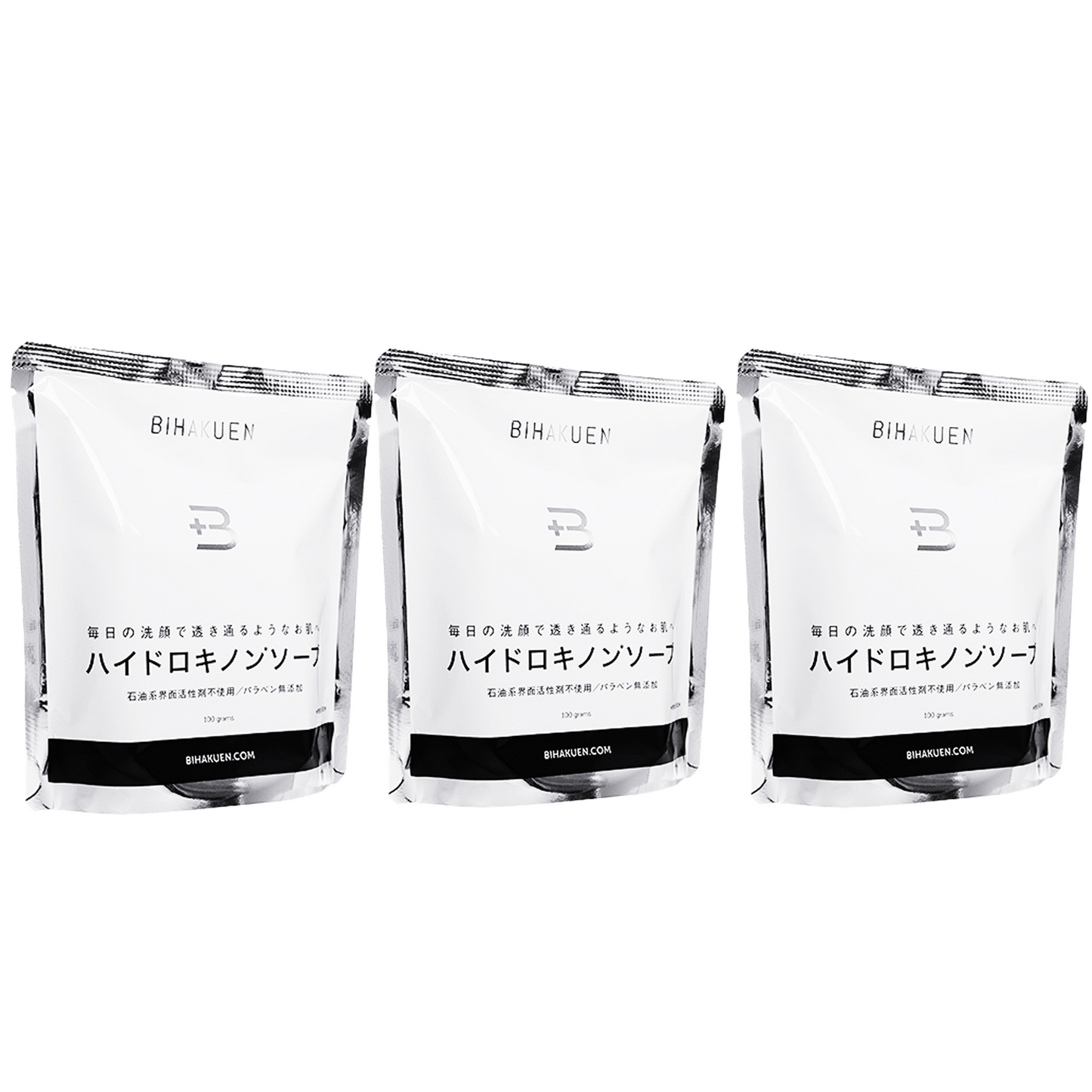 BIHAKUEN ハイドロキノンソープ 100g 3個