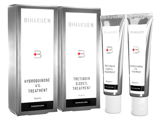 BIHAKUEN ハイドロキノン 4% 20g & トレチノイン 0.025% 20g セット（各1本）