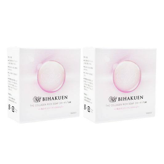 BIHAKUEN コラーゲン石鹸 100g 2個