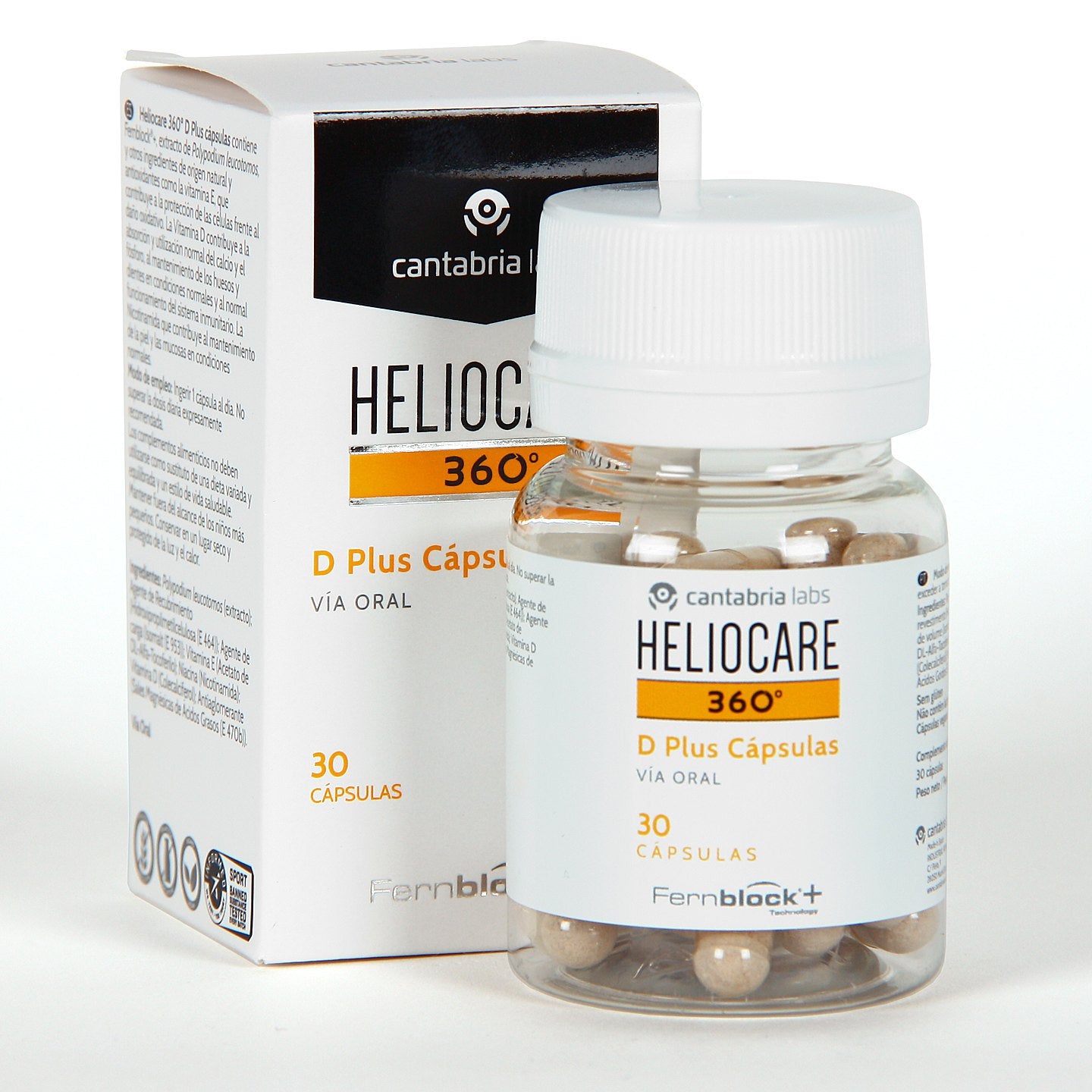 Heliocare ヘリオケア 360 Dプラス 30錠 3本 日焼け止め カプセル サプリメント